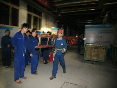 動力公司、面一車間分別舉行防泄漏演練